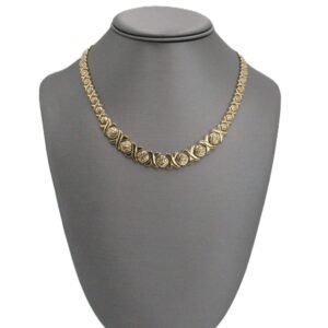 Infinity Spark Necklace 10k -Size 18-19.4gr