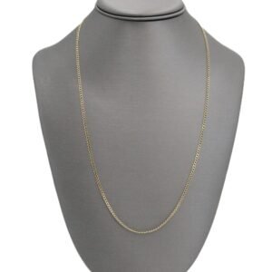 Hammered Chain 10k- Size 22 -2mm- 2.9gr