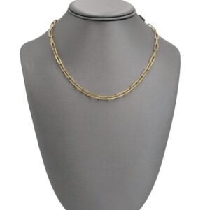 Gold Paperclip Chain Necklace -10k-Size 18-7.8gr