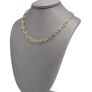 Gold Paperclip Chain Necklace 14k-Size 18-10.8gr