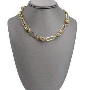 Gold Paperclip Chain Necklace 14k-Size 18-26.7gr