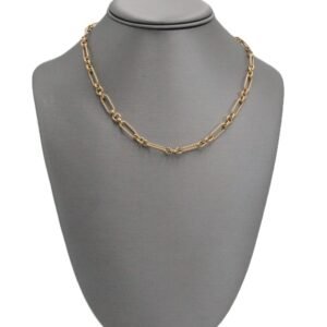 Gold Paperclip Chain Necklace 14k-Size 18-12.6gr