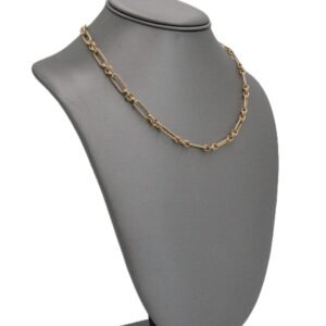 Gold Paperclip Chain Necklace 14k-Size 18-12.6gr