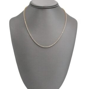 Classic Silver Tennis Chain Necklace 14k-Size 18 -16gr