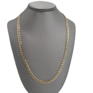 Luxury Hammered Chain 14K -Size 25-7mm-42.7gr