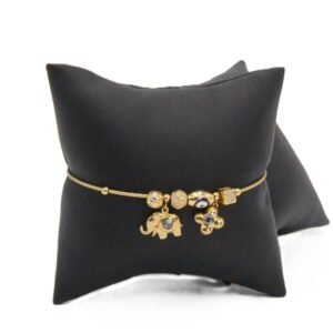 Lucky Amulet Charm Bracelet 10k Size 7-6.4gr