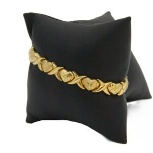 Sweet Harmony Heart Bracelet 10k Size 7-7.2gr