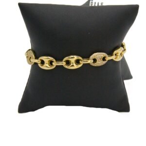 Nova Oval Link Bracelet 10k Size 7-11.9gr