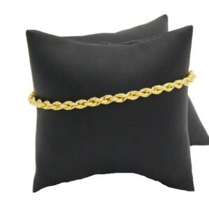 Rope Bracelet 10k Size 8 -3gr