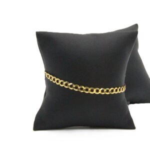 Hammered Bracelet 10k Size 8-5mm-4.5gr