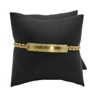 Classic-Greek Style Bracelet 10k -Size 7.5 -7.9gr