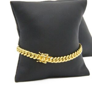 Cuban Link Bracelet 10k Size 7-4mm-8.8gr