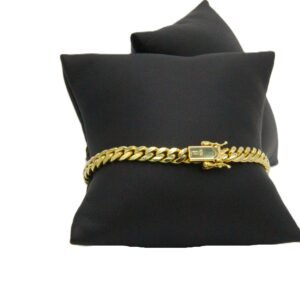 Cuban Link Bracelet 10k Size 7-4mm-8.8gr