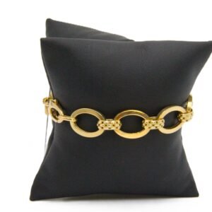 Open Circle Link Bracelet 14k Size 7.5-12.5gr