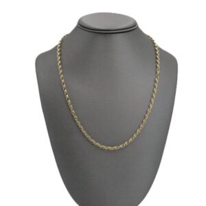 Chain with braided design 10k -Size 22- 8gr