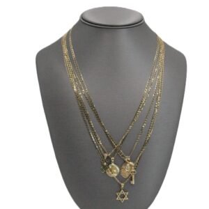 Hammered Chain Different charms 10k