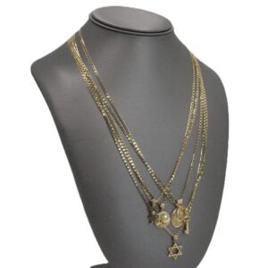 Hammered Chain Different charms 10k