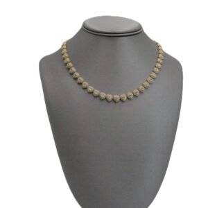 Tennis chain with cubic zirconia 10k -Size 17.5 -27.2gr