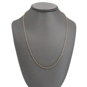 Thin tennis-style chain with cubic zirconia  10k -Size 20-19.5gr