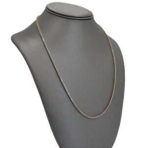 Thin tennis-style chain with cubic zirconia  10k -Size 20-19.5gr