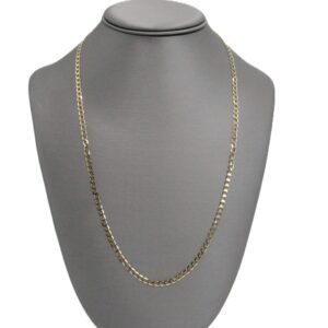 Hammered chain 10k-Size 24-4mm-8.4gr