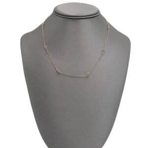 Delicate Station Necklace -10k – Size 16 -3.2gr