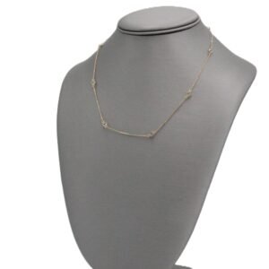 Delicate Station Necklace -10k – Size 16 -3.2gr