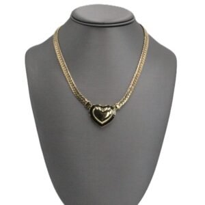 Classic Heart Chain 10k -Size 18- 25.6gr