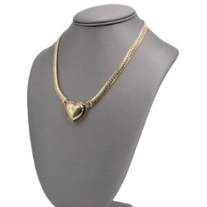 Classic Heart Chain 10k -Size 18- 25.6gr