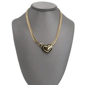 Classic Heart Chain 10k -Size 18- 25.2gr